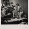 Publicity photo of Jeremy Stockwell, Sal Mineo, Michael Greer, and unidentified actor for Fortune and Men's Eyes, 1969