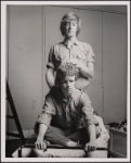 Publicity photo of Michael Greer and Mark Shannon in Fortune and Men's Eyes, 1969