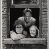 [Reed Birney (center) unidentified actor and Kathleen Turner in the stage production Gemini, 1978 Apr.-May]