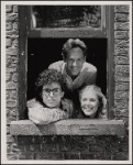 [Reed Birney (center) unidentified actor and Kathleen Turner in the stage production Gemini, 1978 Apr.-May]