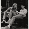 Kathleen Turner and unidentified actor in the stage production Gemini, 1978 Apr.-May