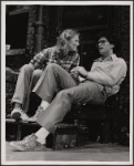 Kathleen Turner and unidentified actor in the stage production Gemini, 1978 Apr.-May