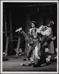 Herb Braha, Lamar Alford, and Jeffrey Mylett (standing on head) in Godspell