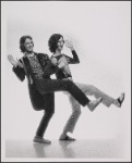 Publicity photograph of David Haskell and Stephen Nathan in Godspell