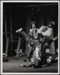 Herb Braha, Lamar Alford, and Jeffrey Mylett (standing on head) in Godspell