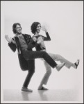 Publicity photo of David Haskell and Stephen Nathan in Godspell