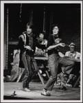 Foreground: David Haskell and Stephen Nathan; background: Jeffrey Mylett and Lamar Alford in Godspell