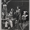 Sonia Manzano, Lamar Alford (kneeling), Stephen Nathan, David Haskell, Herb Braha, and Robin Lamont in Godspell