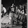 Lamar Alford (far left), Stephen Nathan, Robin Lamont, and Sonia Manzano in Godspell