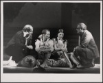 [Joel Grey and Ann Reinking (center) with unidentified men during rehearsals for Goodtime Charley, 1975 Feb. 20] 