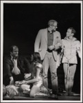 [Ann Reinking (kneeling) and Joel Grey (right) with unidentified men during rehearsals for Goodtime Charley, 1975 Feb. 20] 