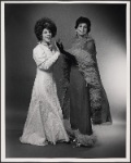 Vera Galupe-Borszkh and Philene Wannelle in costume for a scene from Bellini's "Norma"