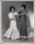 Vera Galupe-Borszkh and Philene Wannelle in costume for a scene from Bellini's "Norma"