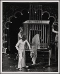 Doug Henning and cast members in the stage production The Magic Show.