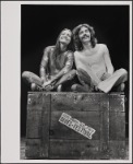 Unidentified actress and Doug Henning in the stage production The Magic Show.