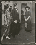 Nita Naldi, Leonard Willey, and Lily Cahill in a scene from the stage production  Opportunity