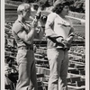 Kenn Duncan (left) and Aaron Russo at Star Spangled Night for Rights, 1977 Sept. 8