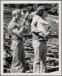 Kenn Duncan (left) and Aaron Russo at Star Spangled Night for Rights, 1977 Sept. 8