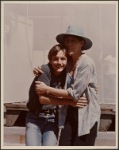 Lily Tomlin and unidentified man during the stage production Star Spangled Night for Rights