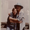 Lily Tomlin and unidentified man during the stage production Star Spangled Night for Rights