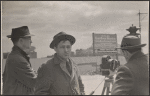 Leo Seltzer filming at East River Houses construction site