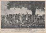 The surrender of Santa Anna after the battle of San Jacinto, April 22, 1836