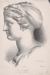 Tete de Sappho d'après l'antique