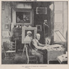 Wm. Sartain at work on a Mezzotint.