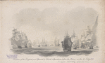 Position of the English, and Spanish & French squadrons, before the action on the 12 July, 1801
