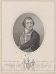 Sir Charles Saunders K.B. Admiral of the Blue Squadron. First Lord Commiss of the Admiralty &
