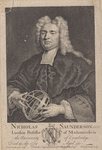 Nicholas Saunderson LLD. Lucasian Professor of Mathematiks in the University of Cambridge. Died 19 Ap. 1739 aged 56