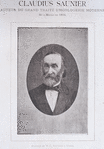 Claudius Saunier. Auteur du grand traité d'horlogerie moderne. Né a Mâcon en 1816.
