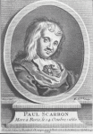 Paul Scarron. Mort à Paris, le 14 Octobre, 1660 [Bouzot?], del. ; [C. F?] S.*** sculpt.