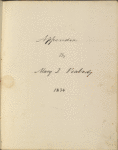Appendix: Mary Tyler Peabody's letters. Title page.