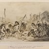 Buffalo Dance of the Mandan Indians - from drawing by Bodmer in Maximillian's Travels, 1883.