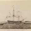 The "Columbia" in the Columbia River. - from painting made for Great Northern Railway by Fred A. Cozzens