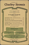 Dinner menu, Charley Brown's