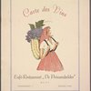 Wine list menu, Cafe-Restaurant "De Prinsenkelder"