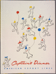 Captain's Dinner menu, American Export Lines at S.S. Independence