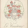 Dinner menu, Le Vouvray