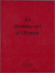Dinner menu, Le Restaurant d'Olympe