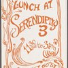 Lunch menu, Serendipity 3