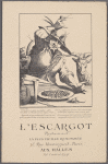 Daily menu, L'Escargot Restaurant