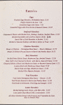 Lunch menu, The Squire Room at Doral Park Avenue Hotel