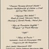 Benefit dinner menu, The Versailles/Claude Monet-Giverny Foundation at The Carlyle