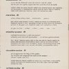 Lunch menu, Blum's