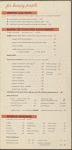 Lunch menu, Blum's