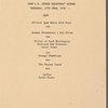 John  E. Sturge Directors' Dinner menu, The Swan Hotel