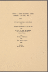 John  E. Sturge Directors' Dinner menu, The Swan Hotel