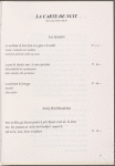 Room service menu, Hotel Drei Konige am Rhein